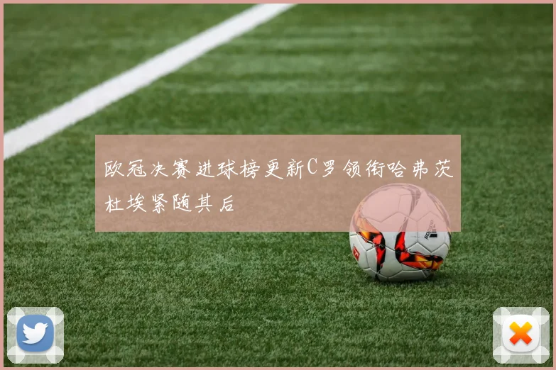 欧冠决赛进球榜更新C罗领衔哈弗茨杜埃紧随其后
